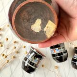 Vintage ceramic liqueur service, Slavic Balkans.