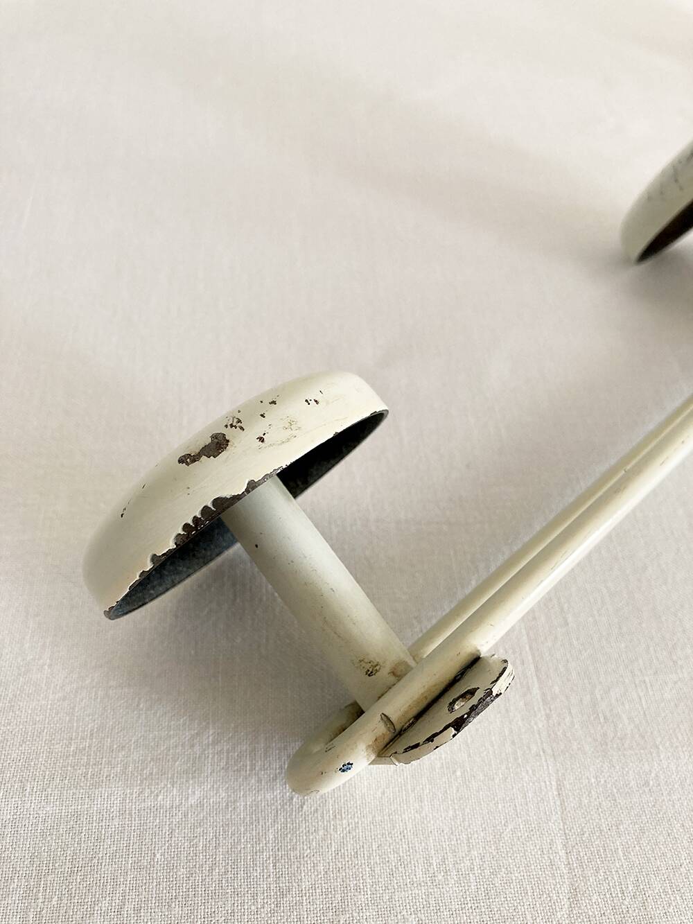 White metal wall coat rack, 1960s