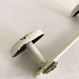 White metal wall coat rack, 1960s