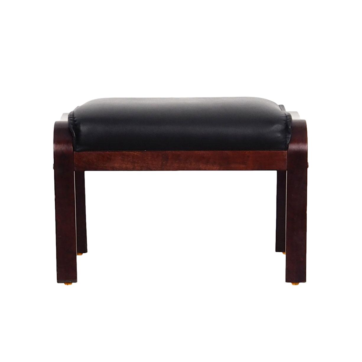 Leather footrest, Danish design, 1960s, production: Denmark