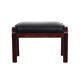 Leather footrest, Danish design, 1960s, production: Denmark