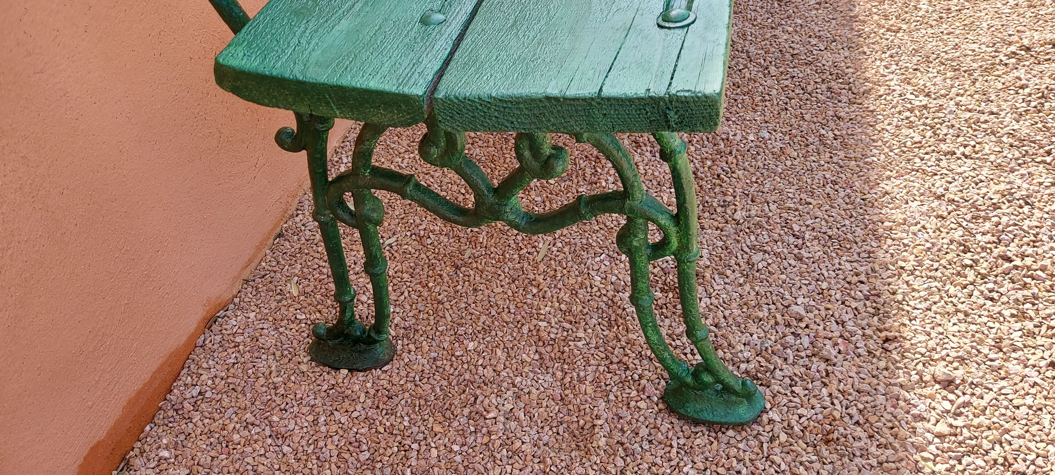 Outdoor garden bench 1900s