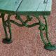Banc extérieur jardin années 1900