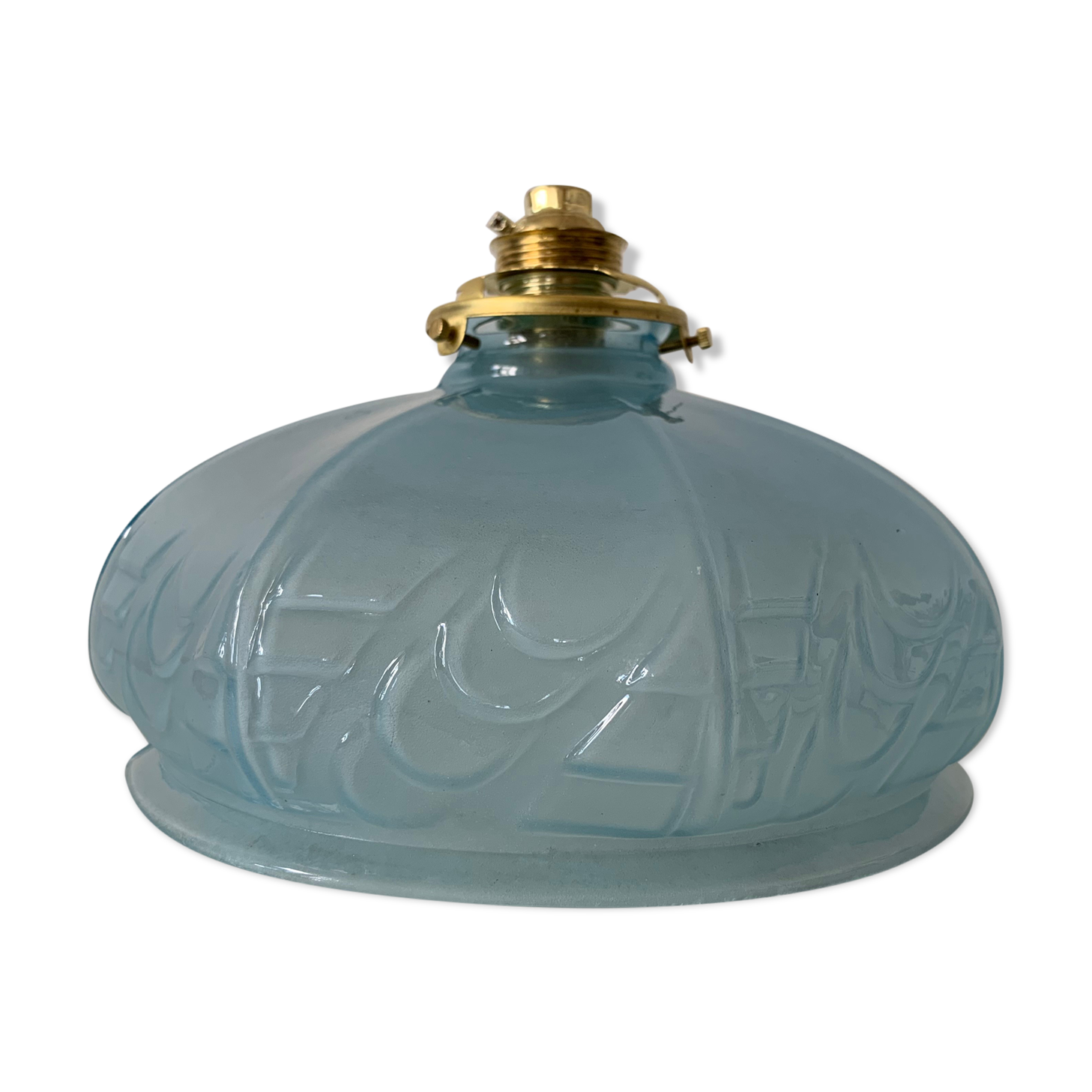 Blue lampshade Art Deco