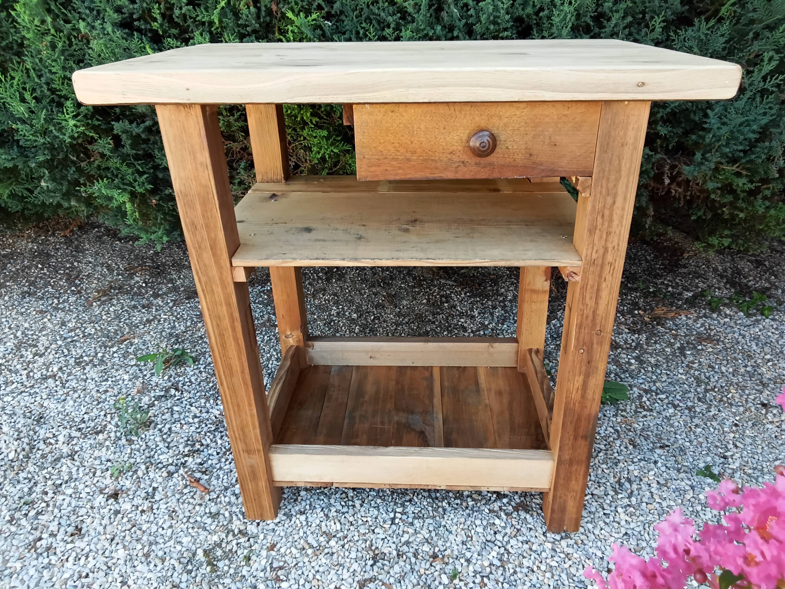 Solid wood table