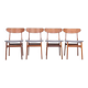 Farstrup teak wooden chairs with new skai, 1960s