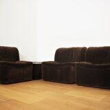 Armchairs Emmetre with Table by Guido Fareschini for Mariani, 1970s, Set of 4