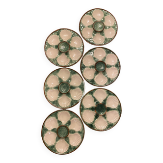 Set of 6 Longchamp oyster plates