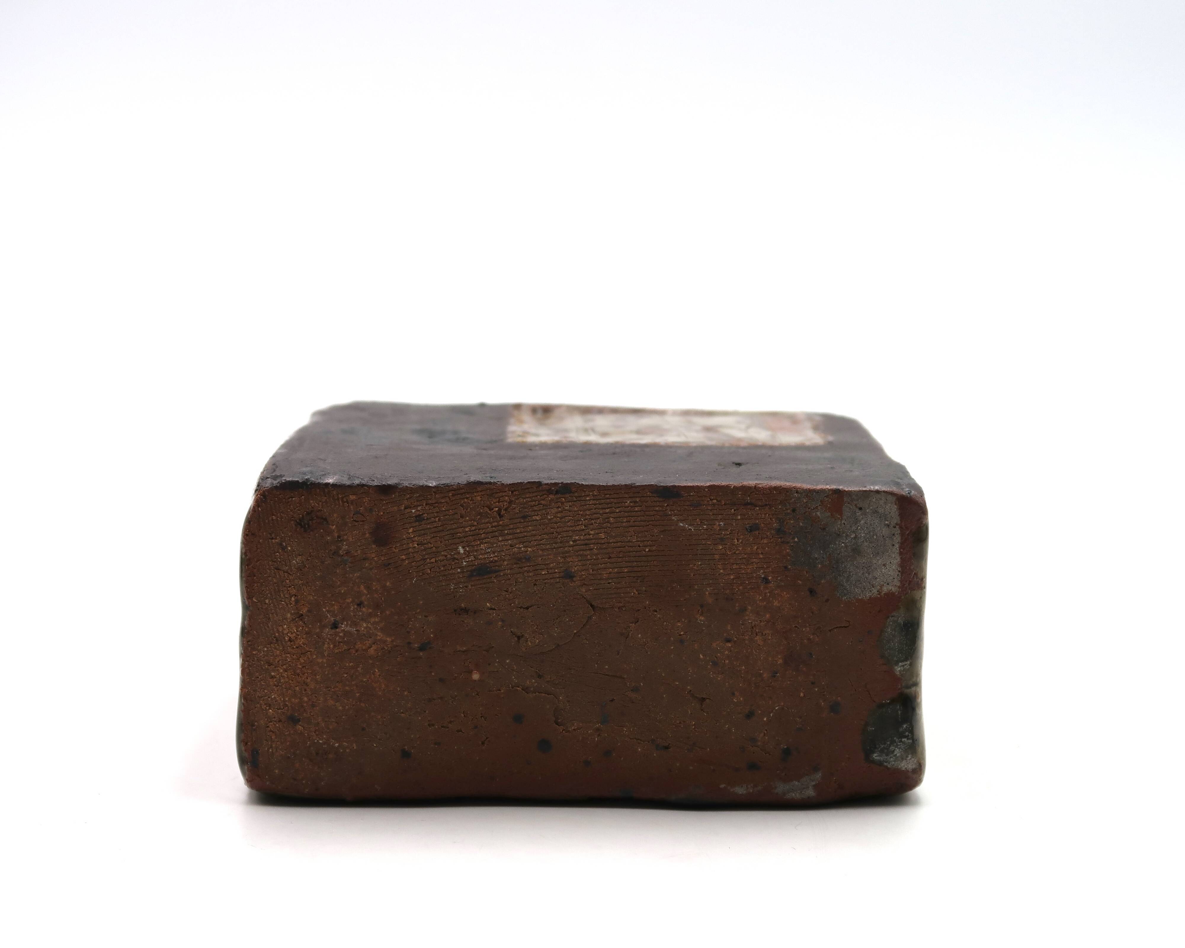 Ceramic vase by Claude Gaget, stoneware from La Borne, 1970s.