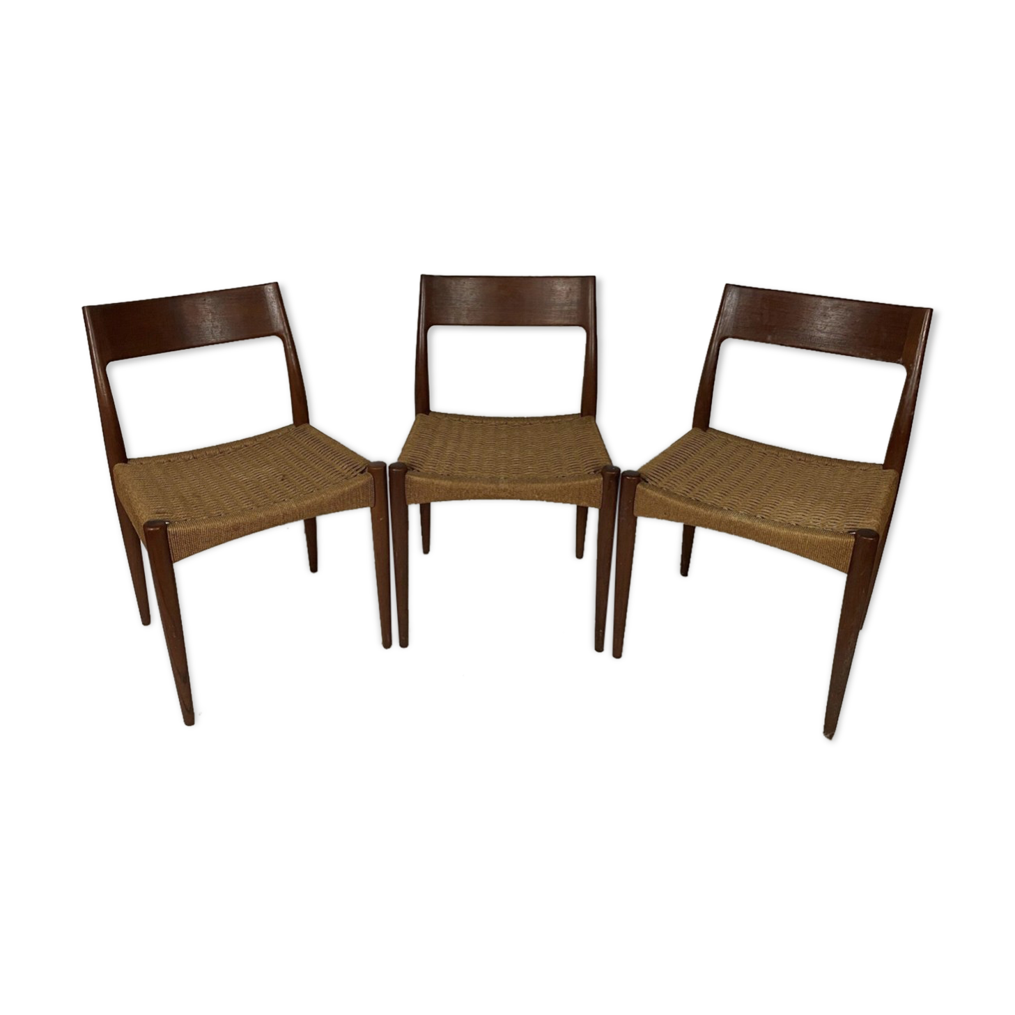 3 vintage Danish chairs