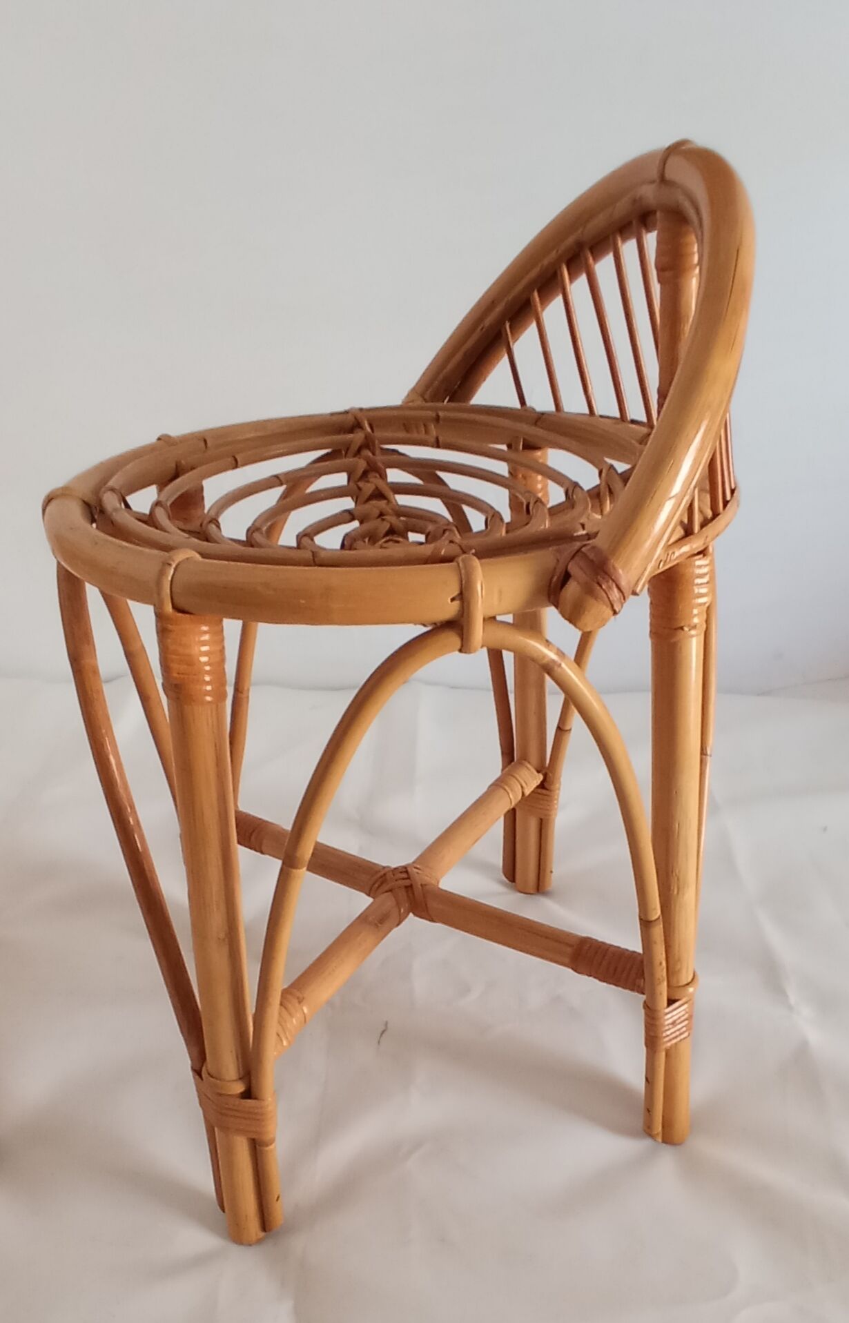 Low bamboo stools