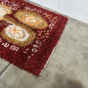Scandinavian Vintage Wool Rug, Rya, Sweden 1960's