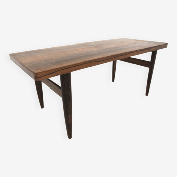 Table basse scandinave en palissandre Suède 1960