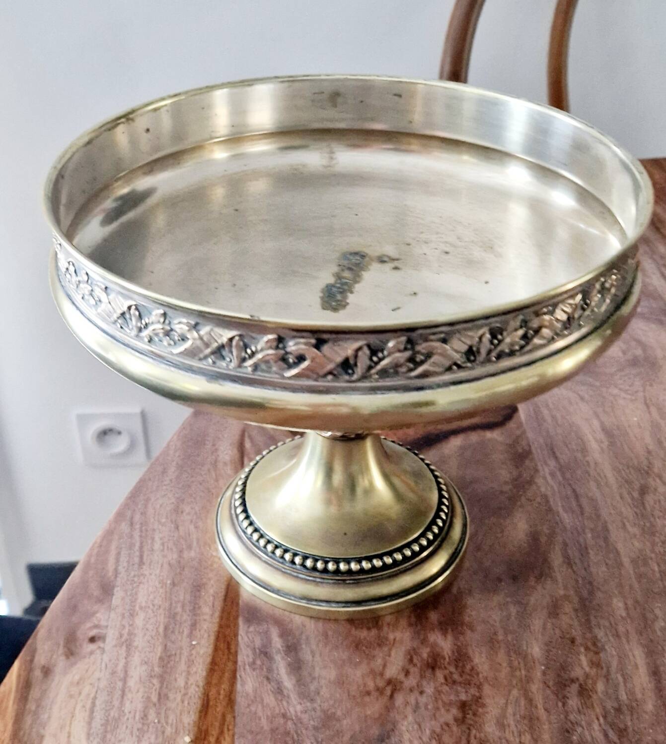Gilded metal footed cup from the early 20th century