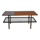 Vintage teak and ceramic coffee table 1960
