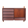 Teak hanging wall cabinet holland 1960s