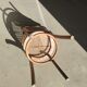 Canned chair in natural wood