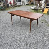 Scandinavian extendable table from the 60s in teak, 250cm L