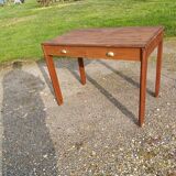 Art deco mahogany and pine table