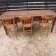 8-seater walnut farm table 199 cm 19th century