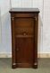 Empire bedside table from the 19th century in cherry wood and black marble.