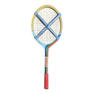 Vintage KING Start Play Wooden Tennis Racket + ZEPHYR Protection