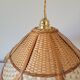 Suspension en rotin et cannage