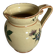 Old ceramic jug with floral decoration