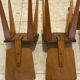 3 wooden chairs designed by André Sornay, 1960