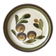 Plat céramique, 29 cm, « fleurs boutons »