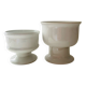 Paire de petits vases blancs 