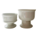 Paire de petits vases blancs 