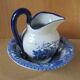 Vasque & broc faïence victoria ware ironstone début xxème