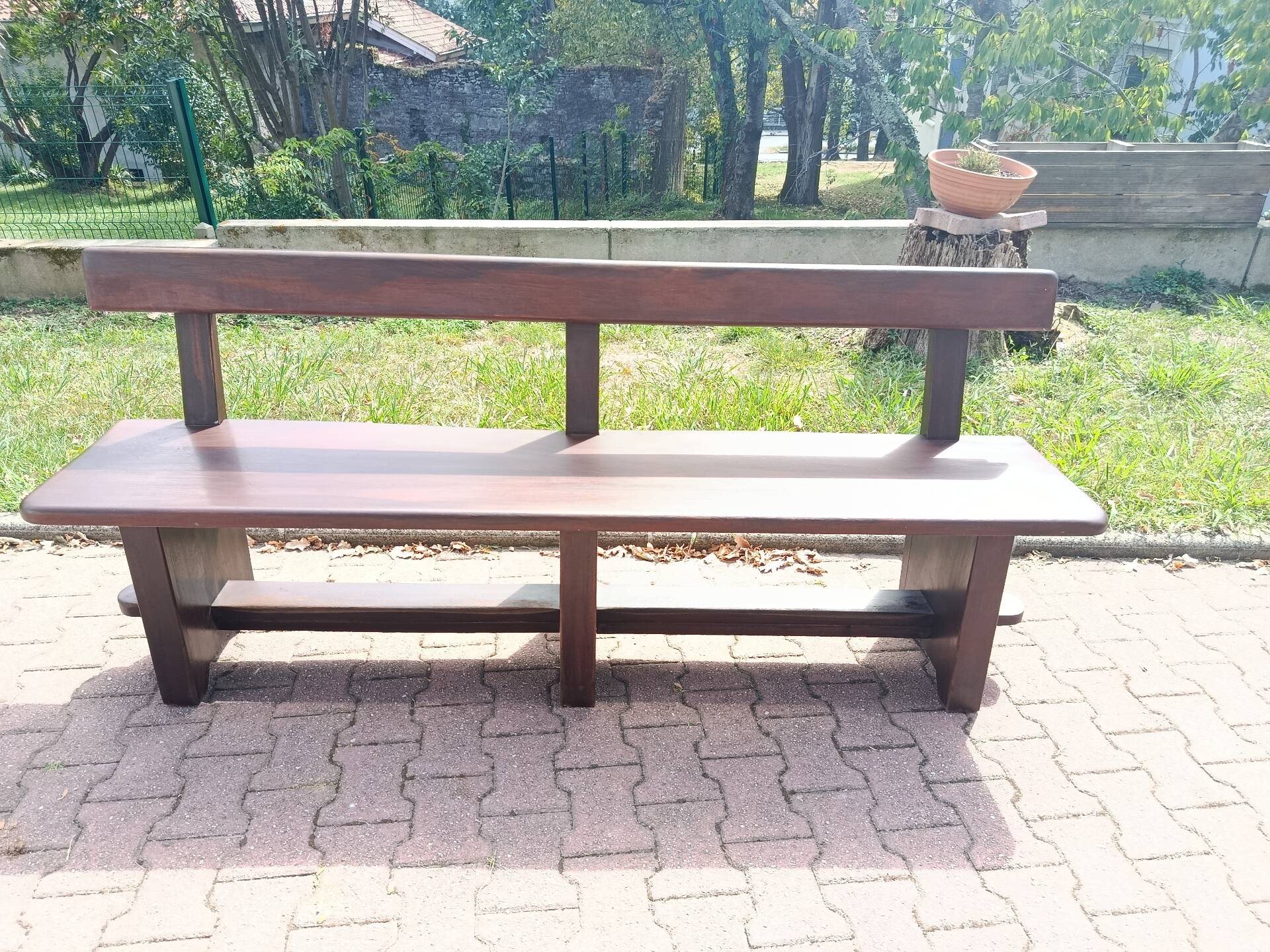 Massive brutalist bench