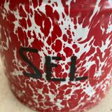 Salt box enamelled sheet metal