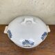 Large art deco tureen in Somain earthenware, mushroom lid