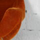 Space age chair, fiberglass, orange velvet, circa 1970s