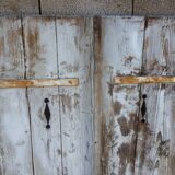 Pair of old shutters