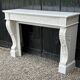 Louis XVI Fireplace In White Carrara Marble Circa 1880