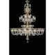 Imperial Style “Rigadin” Murano Glass Chandelier in Venetian Design