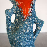Fat Lava Vallauris ceramic vase 50s