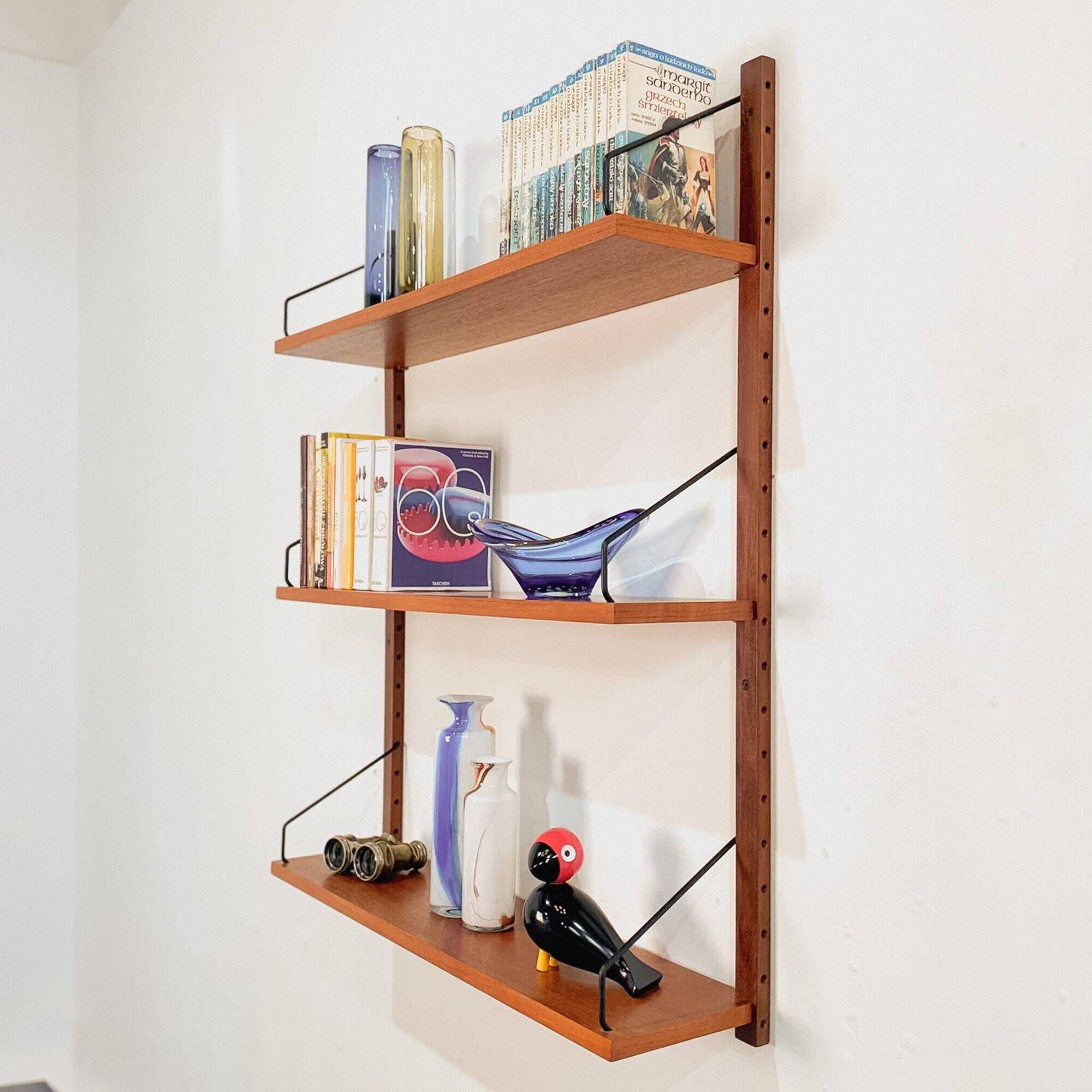 Poul Cadovius one bay teak Wall unit