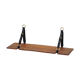 Elm and leather shelf, distributed by the Maison et Jardin Gallery in the 60