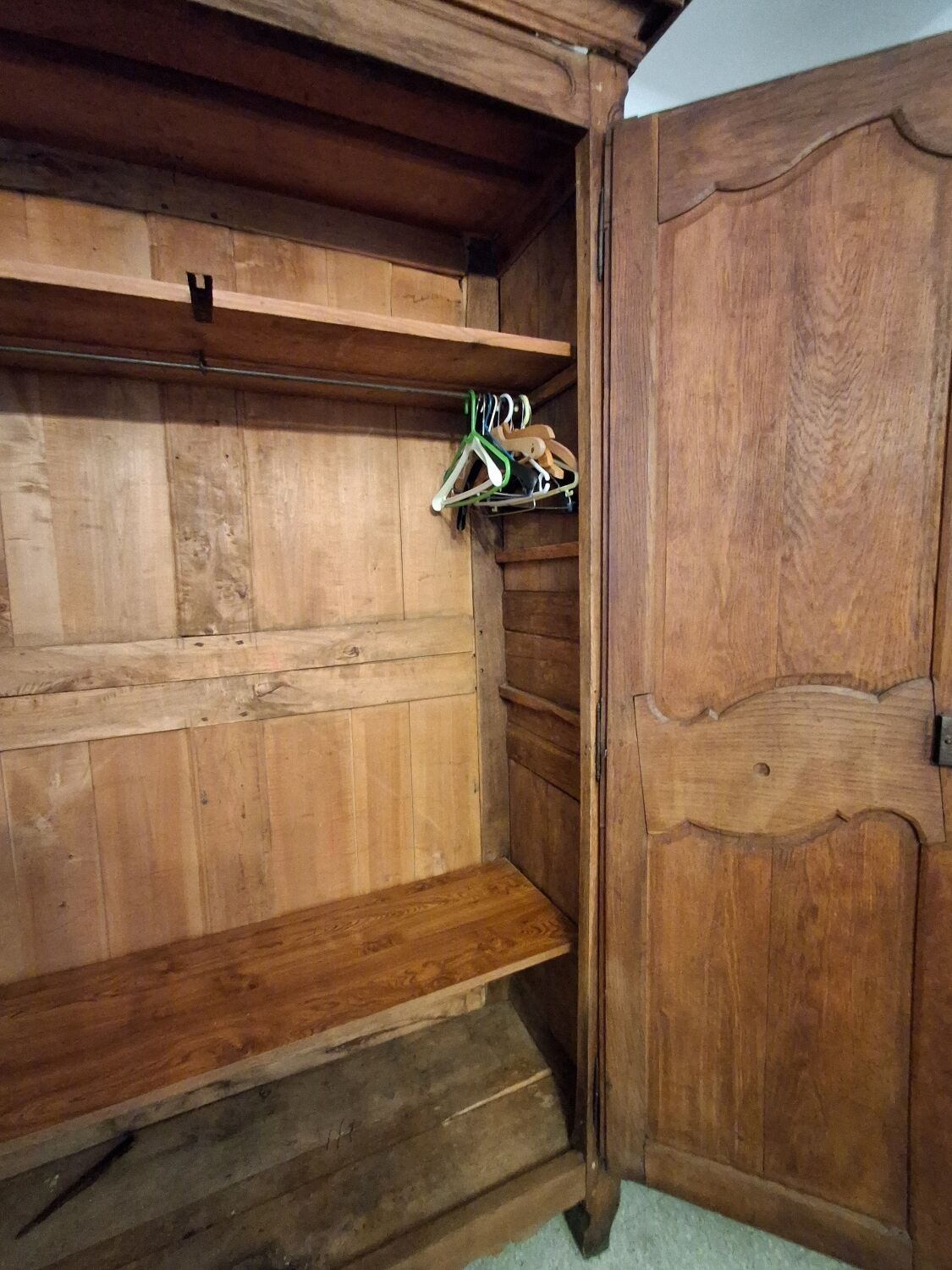 Norman oak stripped wardrobe