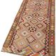 Turkish Handwoven Vintage Herki Kilim 103 cm x 316 cm