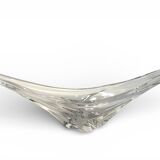 Daum, important crystal centrepiece and trinket dish from around 1950.