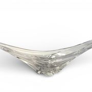 Daum, important crystal centrepiece and trinket dish from around 1950.