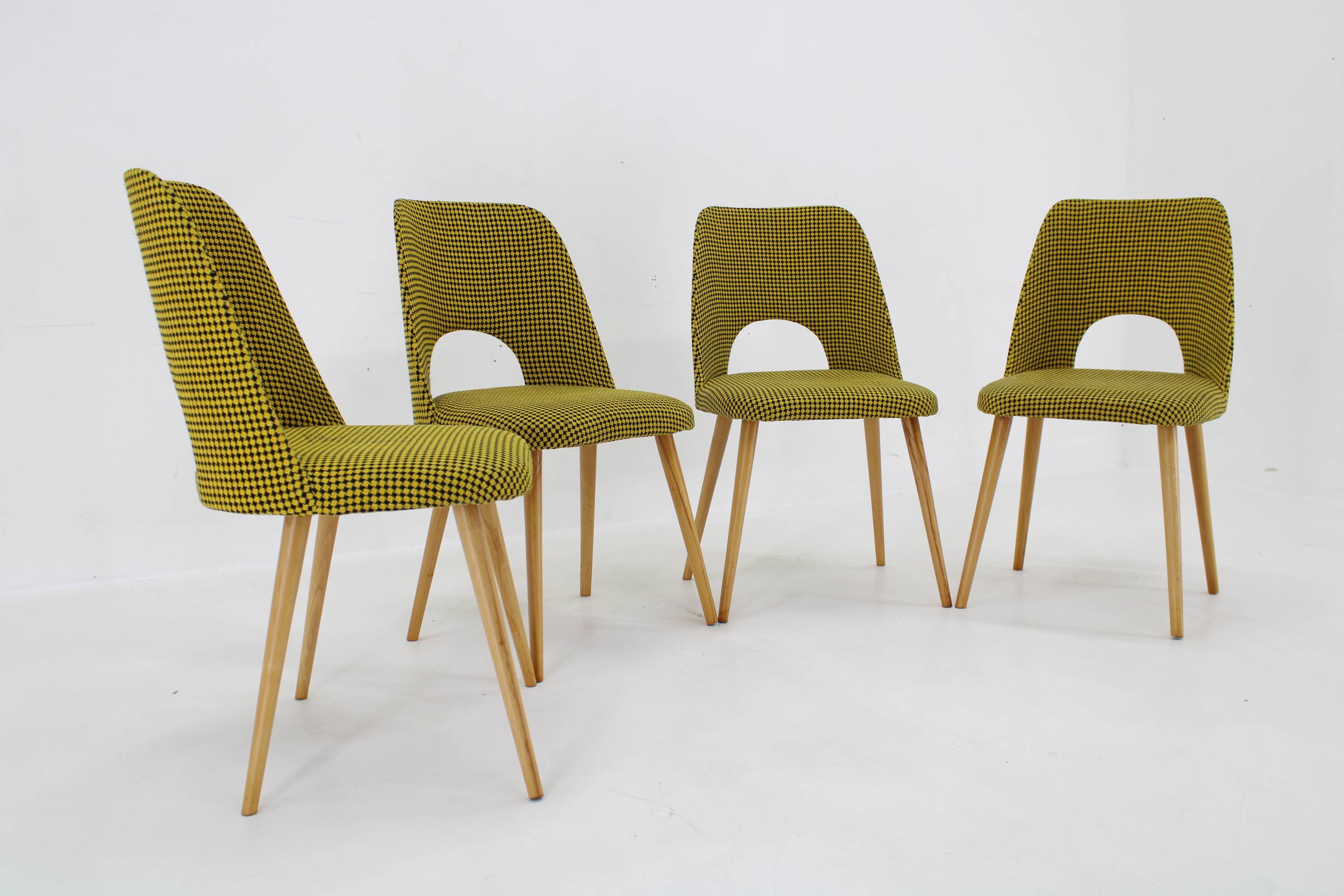1960s Oswald Haerdtl ,Set of 4 Dining Chairs by TON, Czechoslovakia