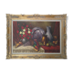 Huile antique géante sur toile par M.S. Dufour