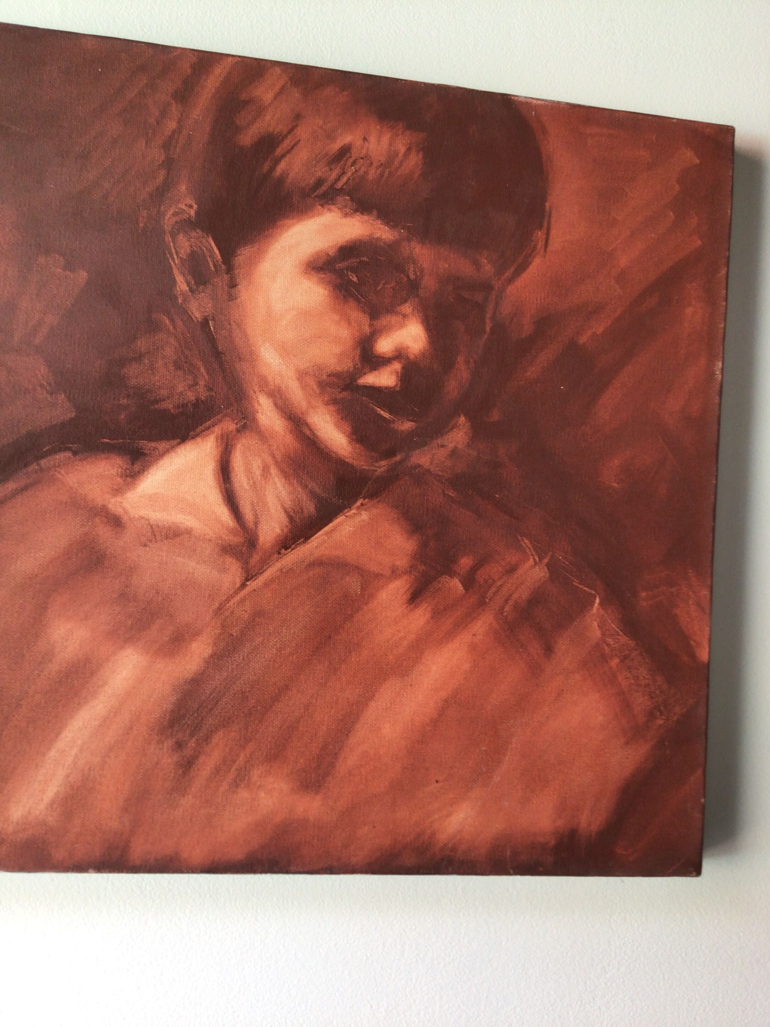 Canvas portrait land of his signed M.Bataillard